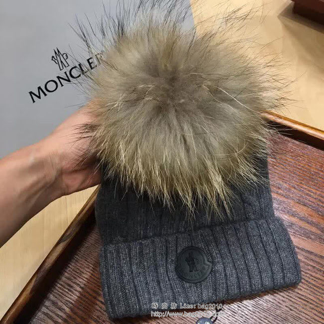 MONCIER蒙口 新款 專櫃同款 羊絨帽子圍巾套裝 LLWJ5633